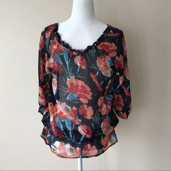 Abercrombie & Fitch floral blouse - Picture 2 of 6